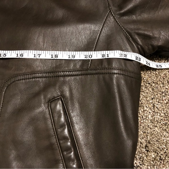 VTG REED Brown LEATHER BOMBER JACKET ZIP OUT Thinsulate LINER MEN'S 40R EUC! - Picture 11 of 12